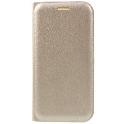 Samsung Galaxy A5 2017 (A520) auksinis odinis atverčiamas Smart Wallet dėklas - piniginė / Priedai.lt