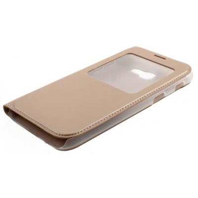 Samsung Galaxy A5 2017 (A520) atvēramais maciņš ar lodziņu - melns / Vacins.lv