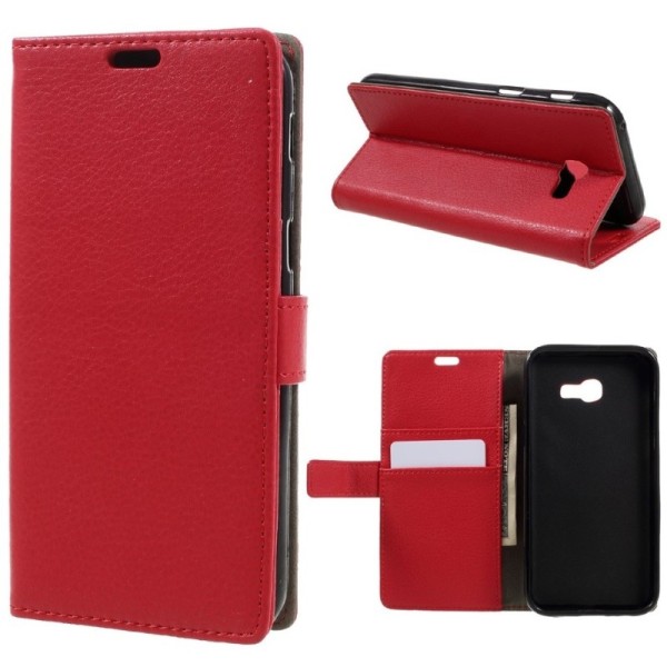 Atverčiamas dėklas - raudonas (Galaxy A3 2017)