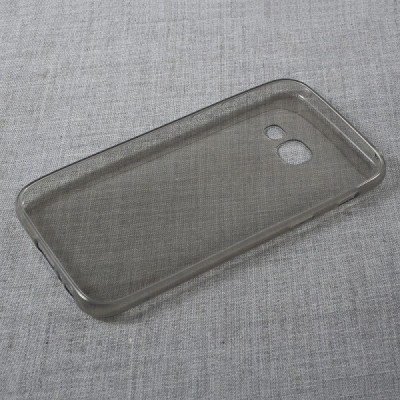 Samsung Galaxy A3 2017 (A320) dzidrs (caurspīdīgs) cieta silikona TPU pasaulē planākais pelēks apvalks / Vacins.lv