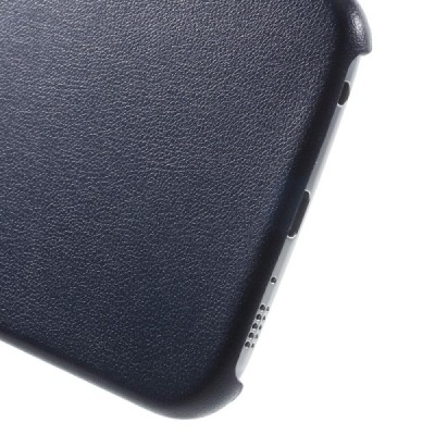 Slim Leather Samsung Galaxy S6 G920F tamsiai mėlynas odinis dėklas - nugarėlė / Priedai.lt