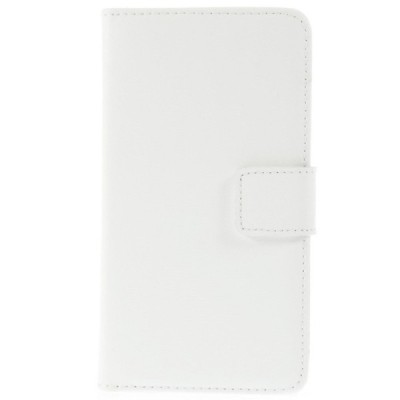 Nokia Lumia 635 atvēramais ādas balts maciņš (maks) / Vacins.lv