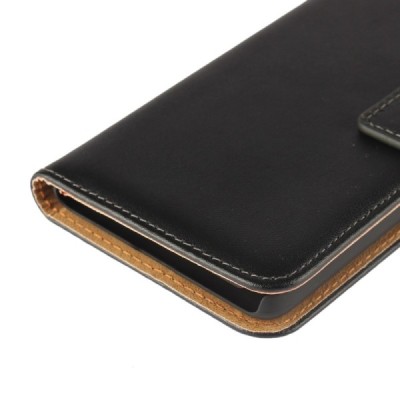 Xiaomi Redmi 3s atverčiamas juodas odinis dėklas - piniginė / Priedai.lt