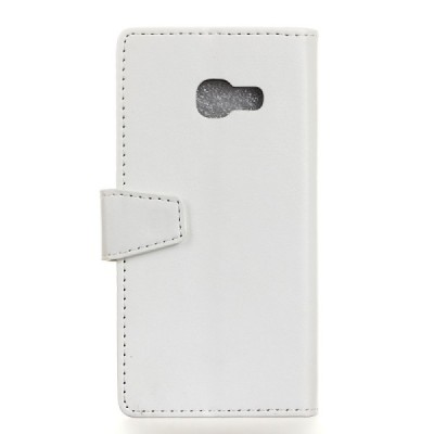 Samsung Galaxy A3 2017 (A320) atvēramais ādas balts maciņš (maks) / Vacins.lv