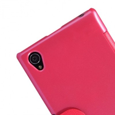 „Nillkin“ Fresh atverčiamas Sony Xperia Z1 raudonas dėklas / Priedai.lt