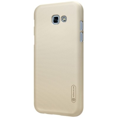Samsung Galaxy A3 2017 (A320) Nillkin Frosted Shield zelta plastmasas apvalks + ekrāna aizsargplēve / Vacins.lv