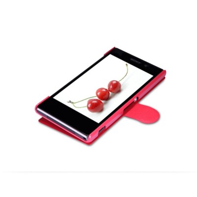 „Nillkin“ Fresh atverčiamas Sony Xperia Z1 raudonas dėklas / Priedai.lt