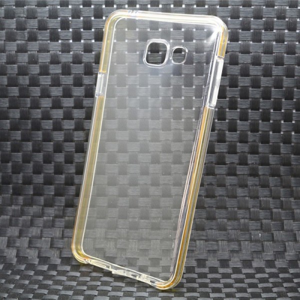 Cieta silikona (TPU) dzidrs apvalks - zelta (Galaxy A5 2016)