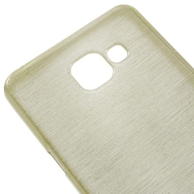 Samsung Galaxy A5 2016 (A510) cieta silikona (TPU) zelta apvalks / vacins.lv