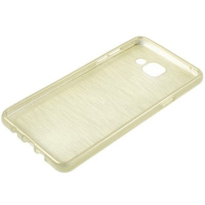 Samsung Galaxy A5 2016 (A510) cieta silikona (TPU) zelta apvalks / vacins.lv