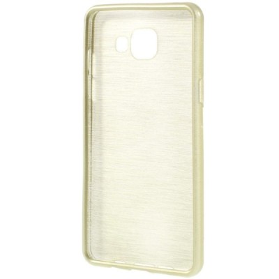 Samsung Galaxy A5 2016 (A510) cieta silikona (TPU) zelta apvalks / vacins.lv