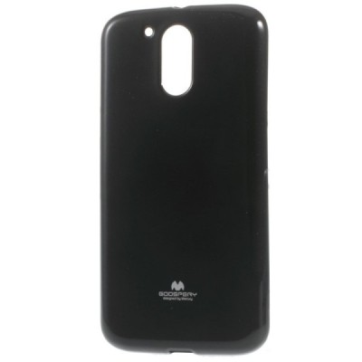 Motorola Moto G4, Moto G4 Plus Mercury melns cieta silikona (TPU) apvalks / vacins.lv