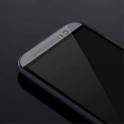 HTC One M8 X-Level Metallic melns plastmasas futrālis / Vacins.lv