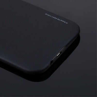 HTC One M8 X-Level Metallic melns plastmasas futrālis / Vacins.lv