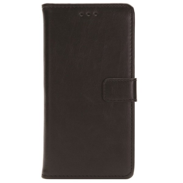 „Retro“ atvēramais maciņš - melns (Moto G4 / Moto G4 Plus)