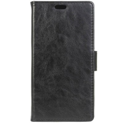 Motorola Moto G4, Moto G4 Plus atvēramais ādas melns maciņš, grāmata (maks) / Vacins.lv