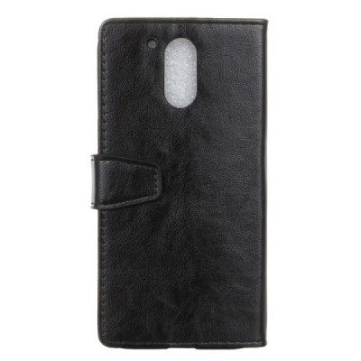 Motorola Moto G4, Moto G4 Plus atvēramais ādas melns maciņš, grāmata (maks) / Vacins.lv