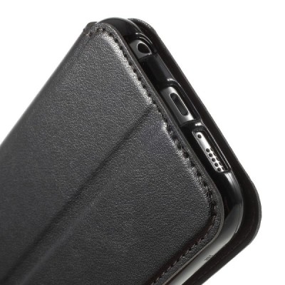 Roar Noble atverčiamas Samsung Galaxy S6 (G9200) juodas odinis dėklas / Priedai.lt