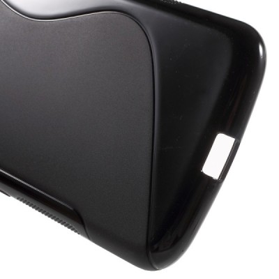 Motorola Moto G4, Moto G4 Plus cieta silikona (TPU) melns apvalks / vacins.lv