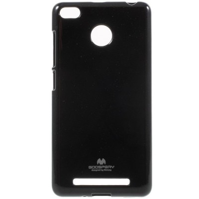 Xiaomi Redmi 3s Mercury melns cieta silikona (TPU) apvalks / vacins.lv