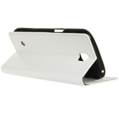 LG K3 (K100) atvēramais ādas balts maciņš (maks) / Vacins.lv