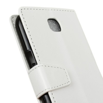 LG K3 (K100) atvēramais ādas balts maciņš (maks) / Vacins.lv