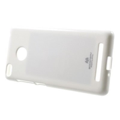 Xiaomi Redmi 3s Mercury balts cieta silikona (TPU) apvalks / vacins.lv
