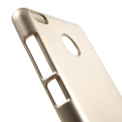 Xiaomi Redmi 3s Mercury auksinis kieto silikono TPU dėklas - nugarėlė / Priedai.lt