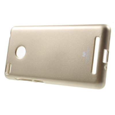 Xiaomi Redmi 3s Mercury auksinis kieto silikono TPU dėklas - nugarėlė / Priedai.lt