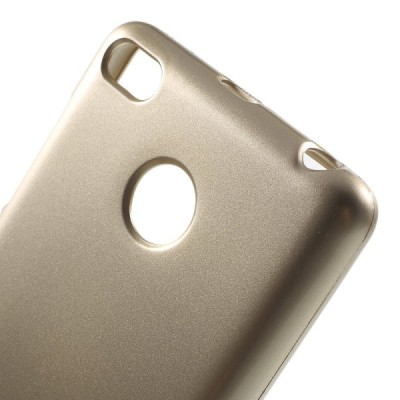 Xiaomi Redmi 3s Mercury auksinis kieto silikono TPU dėklas - nugarėlė / Priedai.lt