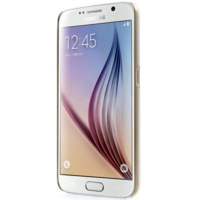 Samsung Galaxy S6 (G9200) elegants Kingxbar Crystal Necklace Swarovski dzidrs (caurspīdīgs) zelta plastmasas apvalks ar kristāli