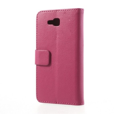 Atvērams ādas tumši rozs LG Optimu L9 II (D605) maciņš / Vacins.lv