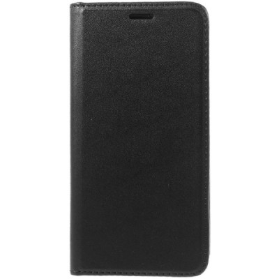 Samsung Galaxy S7 Edge (G935) solīds atvēramais ādas melns maciņš / Vacins.lv