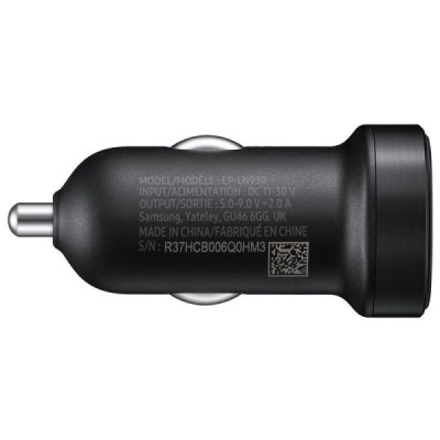 Originalus Samsung Adaptive Fast Charging EP-LN930 automobilinis įkroviklis juodas su type-c USB laidu (18W) / Priedai.LT