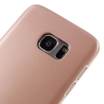 Samsung Galaxy S7 Edge (G935) Mercury rausvai auksinis kieto silikono tpu dėklas - nugarėlė / Priedai.lt