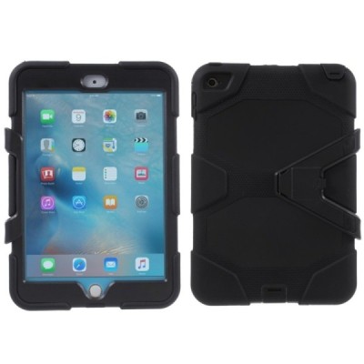 Apple iPad mini 4 (iPad mini 2019) pastiprinātas aizsardzības melns apvalks  / Vacins.lv