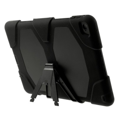 Apple iPad Air 2 pastiprinātas aizsardzības melns apvalks  / Vacins.lv