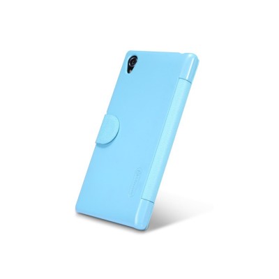 Sony Xperia Z1 „Nillkin“ Fresh atvēramais zils futrālis / Vacins.lv