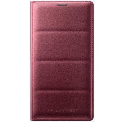 Samsung Galaxy Note 4 N910 originalus Flip Wallet atverčiamas bordo odinis dėklas / Priedai.lt