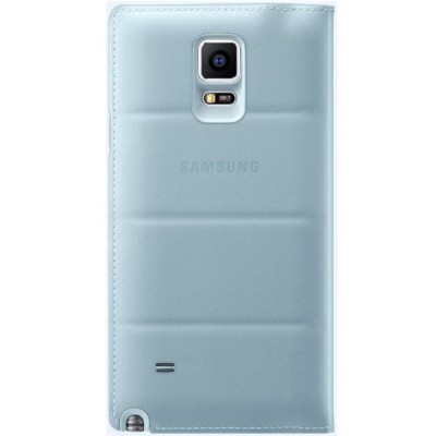 Samsung Galaxy Note 4 N910 originalus Flip Wallet atverčiamas šviesiai mėlynas odinis dėklas / Priedai.lt