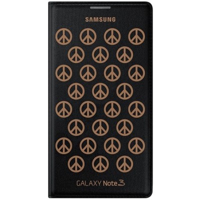 Samsung Galaxy Note 3 (N9005, N9002, N9000) oficiāls  Moschino Flip Wallet atvērams oranžs ādas maciņš / Vacins.lv
