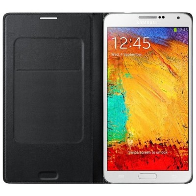 Samsung Galaxy Note 3 (N9005, N9002, N9000) oficiāls  Moschino Flip Wallet atvērams oranžs ādas maciņš / Vacins.lv