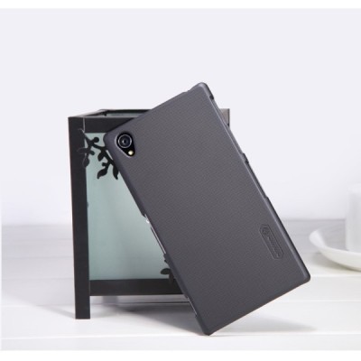 „Nillkin“ Frosted Shield Xperia Z1 juodas dėklas su apsaugine ekrano plėvele / Priedai.lt