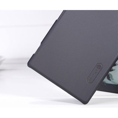 „Nillkin“ Frosted Shield Xperia Z1 juodas dėklas su apsaugine ekrano plėvele / Priedai.lt