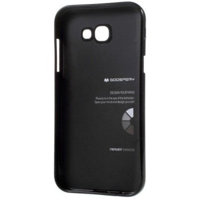 Samsung Galaxy A5 2017 (A520) Mercury melns cieta silikona (TPU) apvalks / vacins.lv