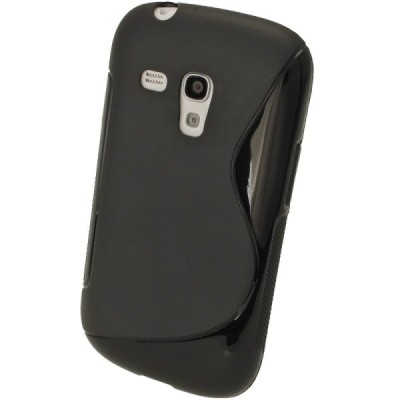 Samsung Galaxy S3 mini i8190 silikoninis juodas dėklas (dėkliukas, nugarėlė) / Priedai.lt