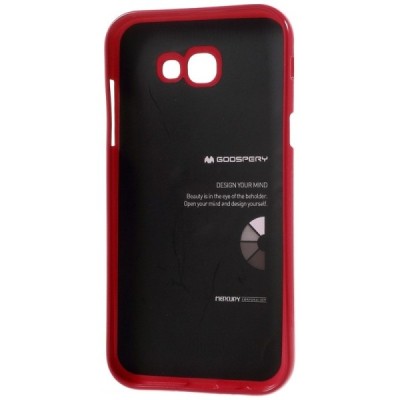 Samsung Galaxy A5 2017 (A520) Mercury tamsiai rožinis kieto silikono TPU dėklas - nugarėlė / Priedai.lt