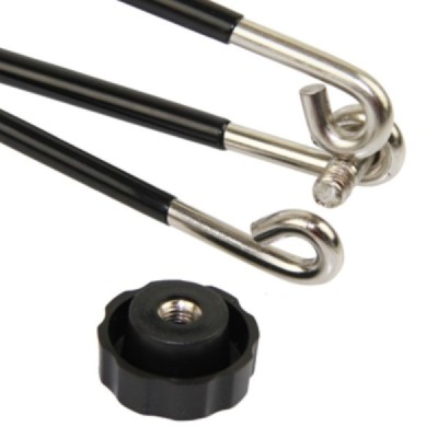 Universāls melns sadzīves turētājs / Vacins.lv