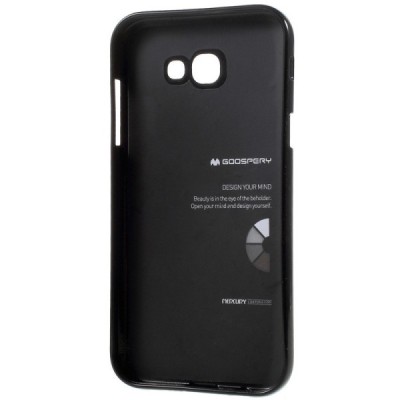 Samsung Galaxy A3 2017 (A320) Mercury melns cieta silikona (TPU) apvalks / vacins.lv