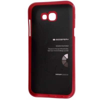 Samsung Galaxy A3 2017 (A320) Mercury tamsiai rožinis kieto silikono TPU dėklas - nugarėlė / Priedai.lt